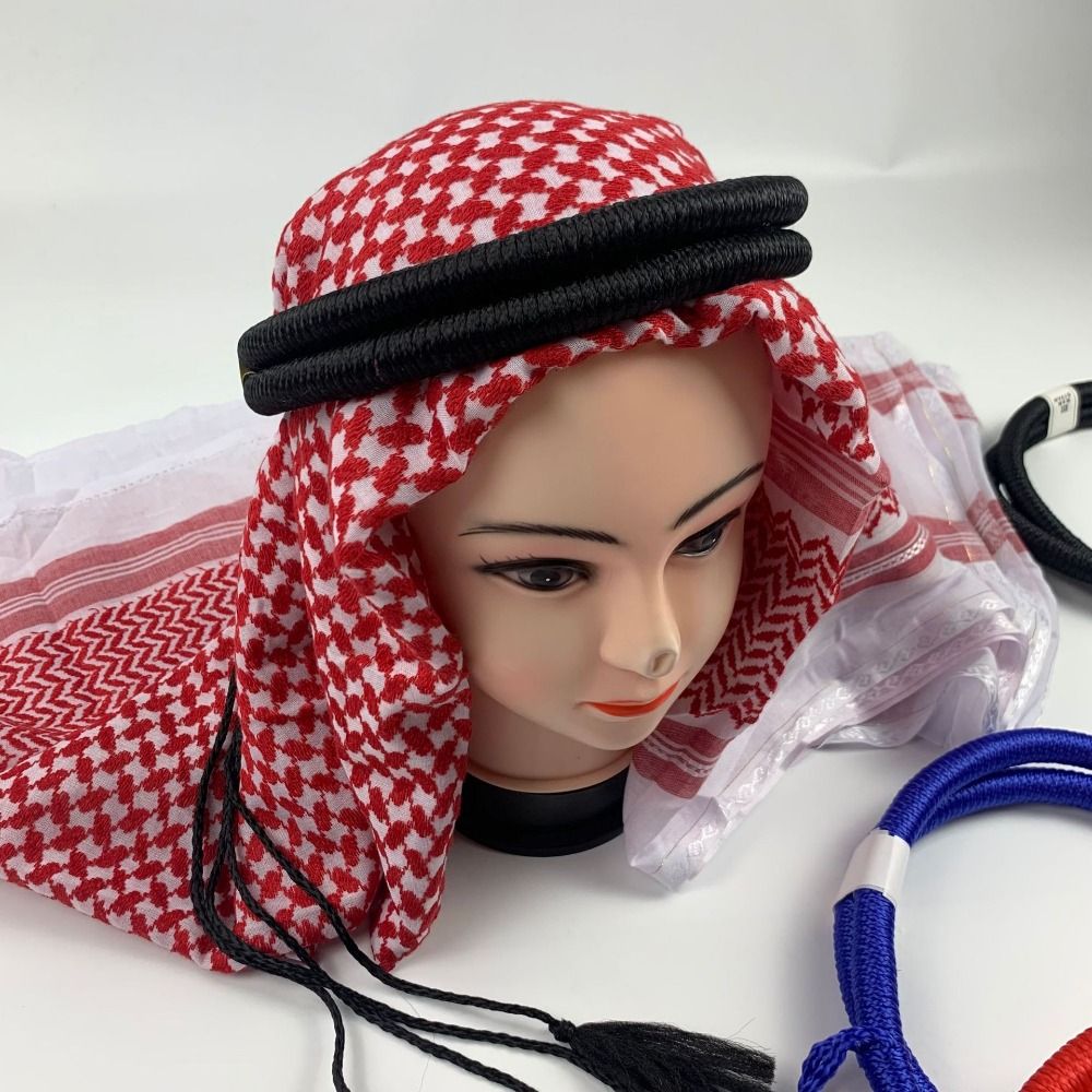 Dubai Men'S Fashion - 1 ชิ้นเสื้อผ้าอิสลาม Headwear เชือกอุปกรณ์เสริมทะเลทราย Man Saudi