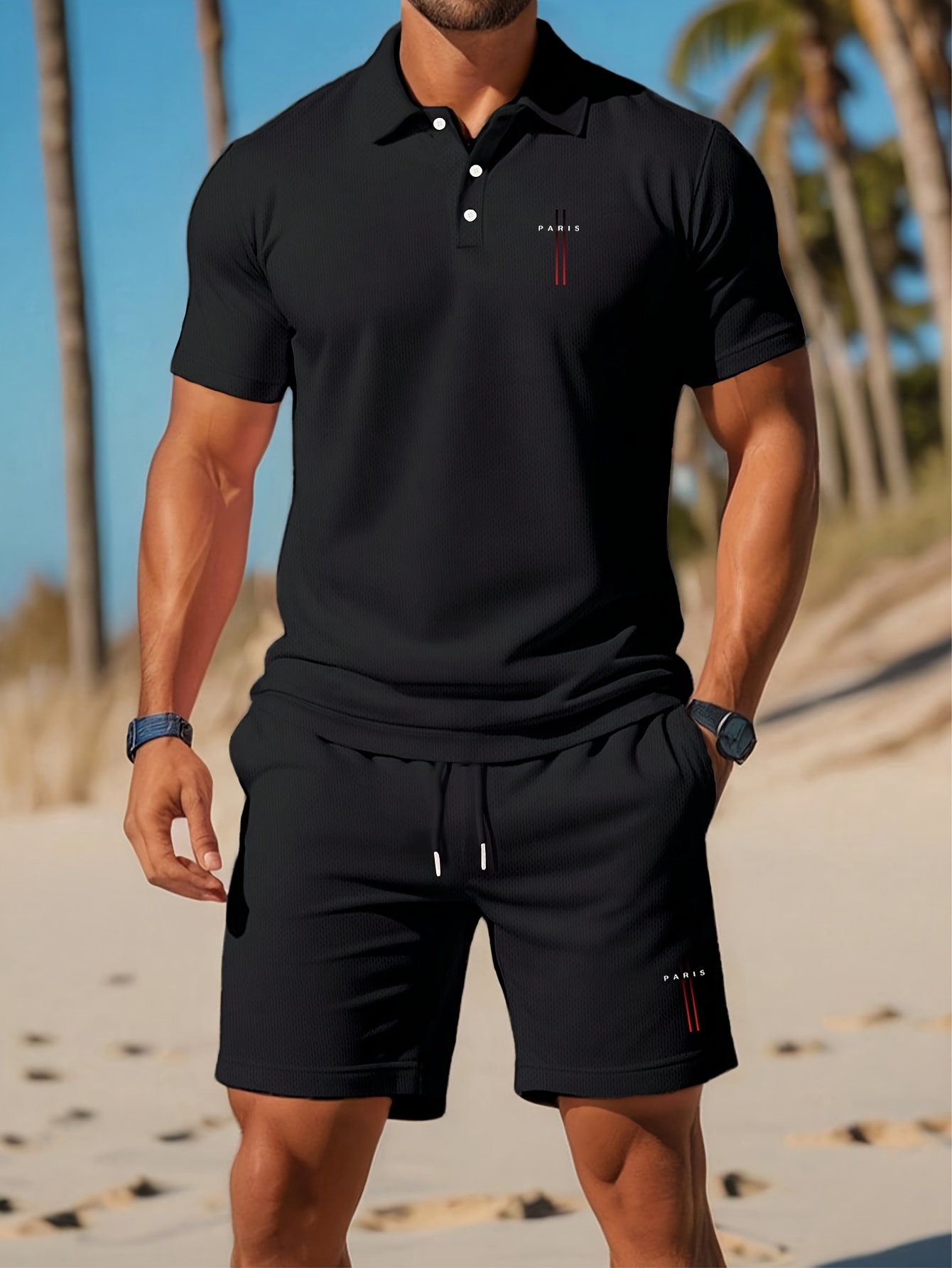 Men'S Fashion Rules - ชุดเสื้อโปโลผู้ชายฤดูร้อนปี 2026 - ลายพิมพ์ 3 มิติ