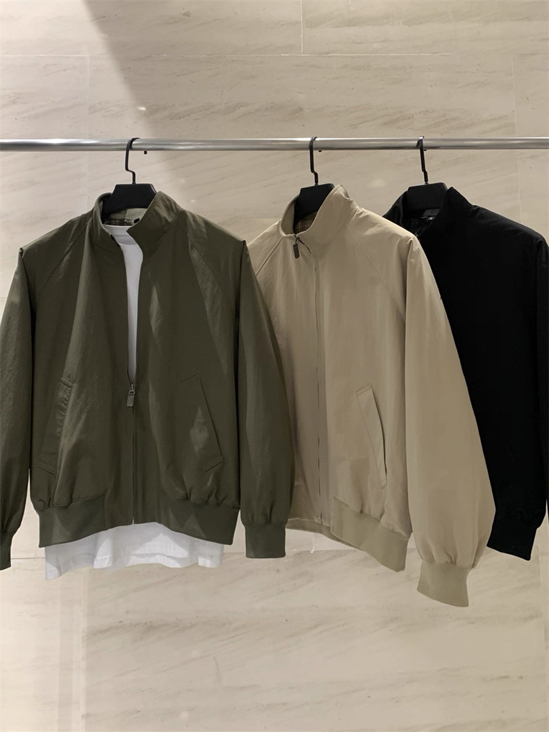 Harrington Jacket - เสื้อแจ็คเก็ตฮาร์ริงตันแบบสวมใส่สบาย คอตั้ง ซิปหน้า สำหรับผู้ชายและผู้หญิง ฤดูใบไม้ผลิ 2026
