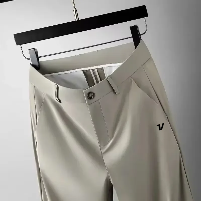 Men'S Fashion Golf Clothing - 2026 ฤดูร้อนผ้าไหมน้ำหนักเบาชุดกอล์ฟผู้ชาย 2026 ใหม่แบรนด์หรูกางเกงกอล์ฟแฟชั่นกางเกงลำลองธุรกิจเสื้อผ้ากอล์ฟ