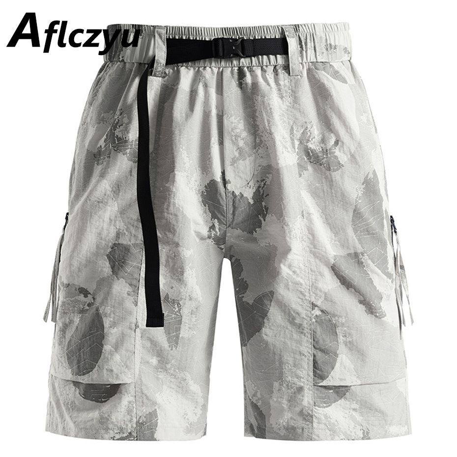 Mens Fashion Camo Pants - ฤดูร้อนลวงตากางเกงขาสั้นผู้ชายแฟชั่น Vintage Camo กางเกงขาสั้น Casual Elastic