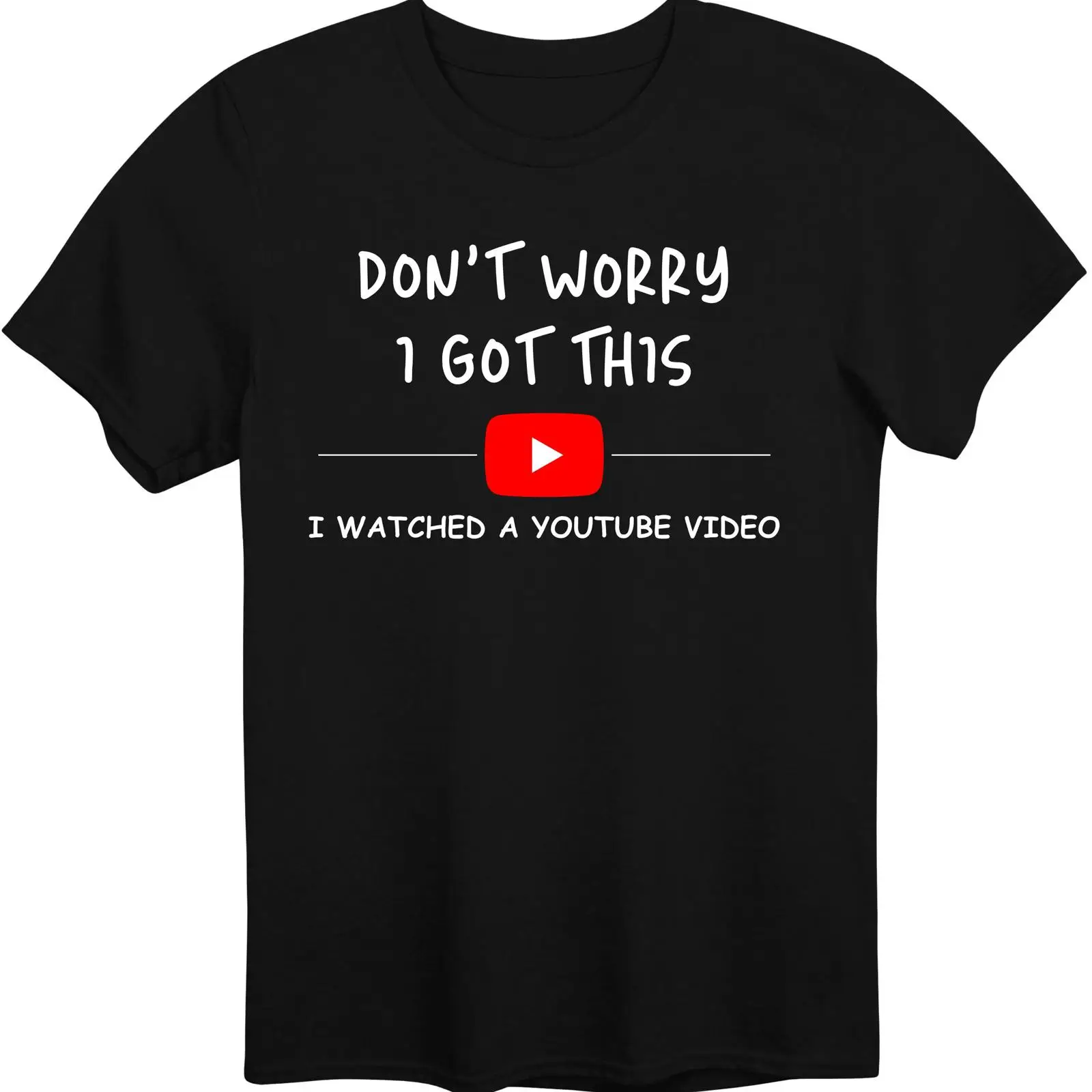 Men'S Fashion Youtube - เสื้อยืดที่ได้รับการรับรองจาก YouTube ลายข้อความ 
