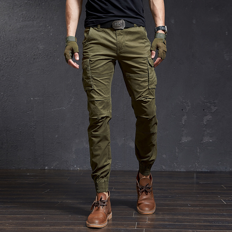 Mens Fashion Camo Pants - แฟชั่นคุณภาพสูง Slim Camouflage Casual ยุทธวิธี Cargo