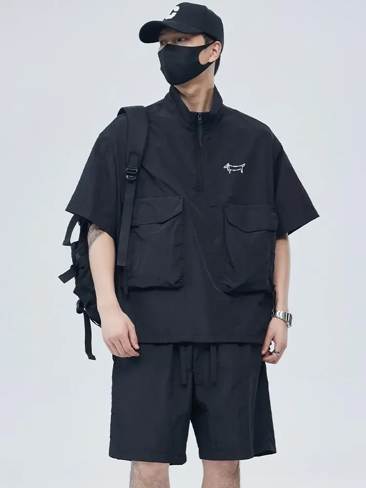 Men'S Fashion Golf Clothing - ชุดกอล์ฟผู้ชาย เสื้อกอล์ฟสองชิ้นและกางเกงขาสั้น แฟชั่นฤดูร้อนใหม่ ชุดกอล์ฟลำลอง ชุดกีฬา เสื้อผ้ากอล์ฟผู้ชาย