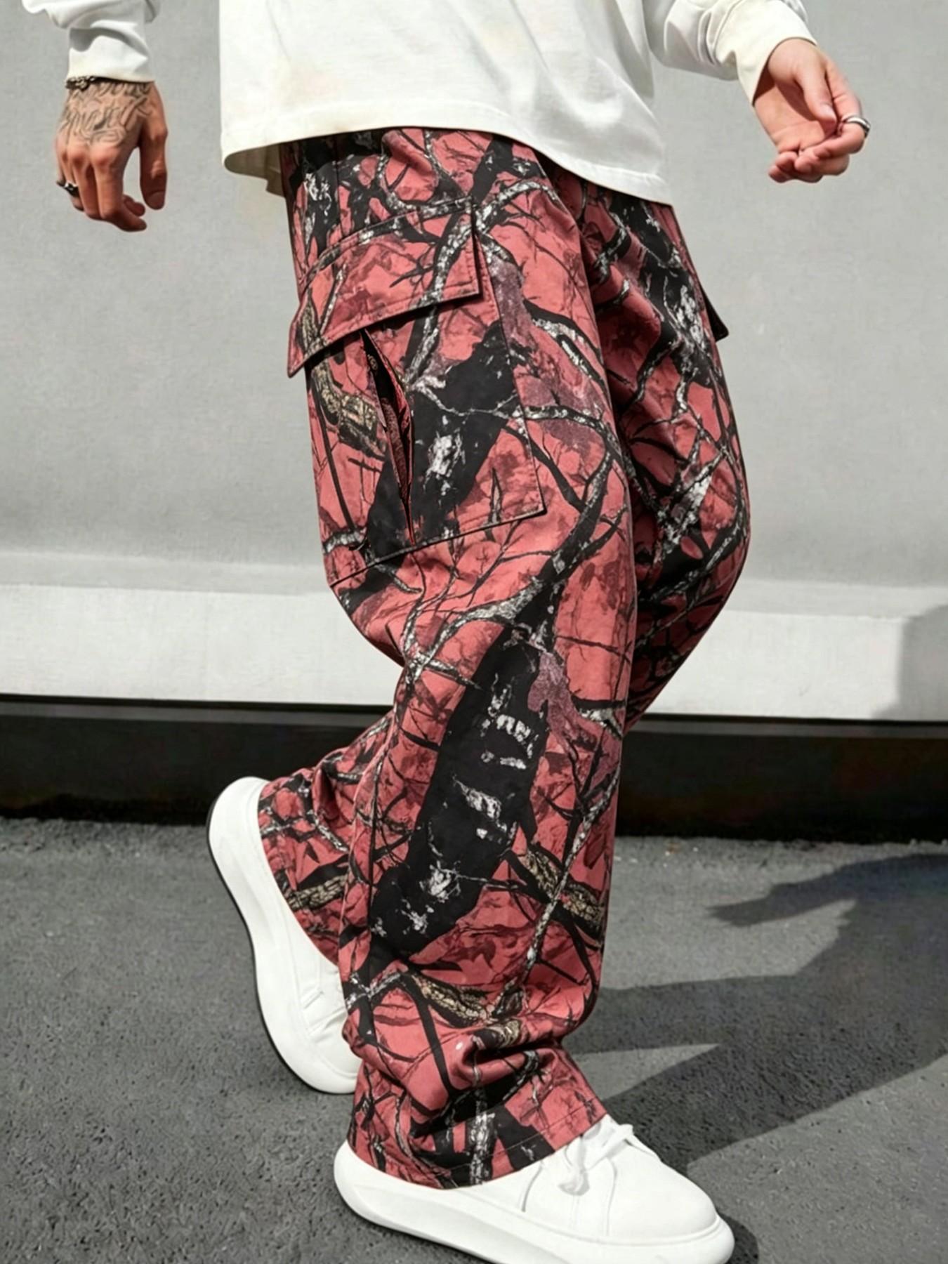 Mens Fashion Camo Pants - กางเกงยีนส์ขาตรงลายพรางสำหรับผู้ชาย แฟชั่นสบาย ๆ กางเกงขายาวอเนกประสงค์สำหรับทุกฤดูกาล ของขวัญในอุดมคติสำหรับสามี แฟนหนุ่ม