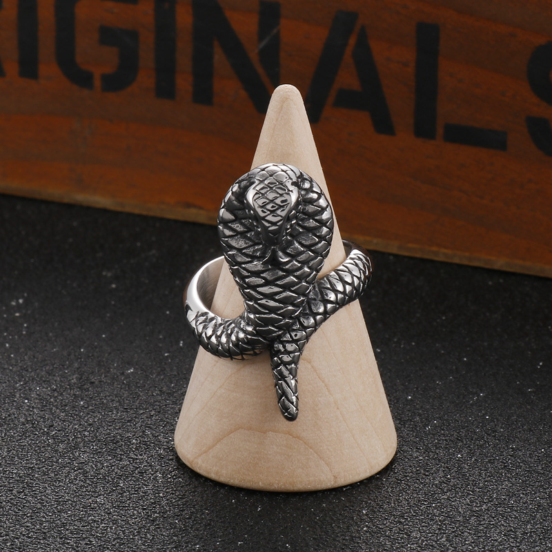 Men'S Fashion Easter - Haoyi แหวนสเตนเลสสตีลแหวนแนวพังค์ย้อนยุคสำหรับผู้ชายของขวัญวันเกิดเสน่ห์แบบแฟชั่นสัตว์