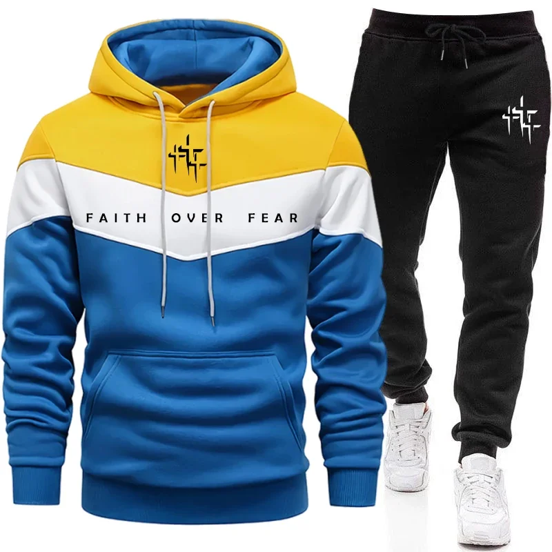 ชุดวอร์มผู้ชาย Faith Over Fear - Mens Fashion Suits บทวิจารณ์และราคา