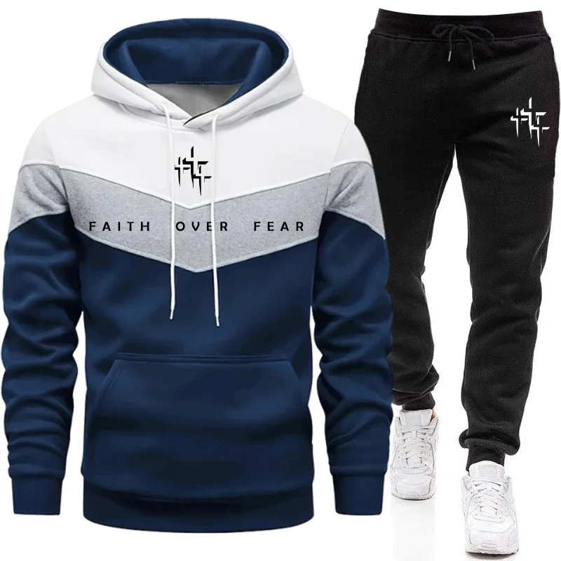 ชุดวอร์มผู้ชาย Faith Over Fear - Mens Fashion Suits บทวิจารณ์และราคา