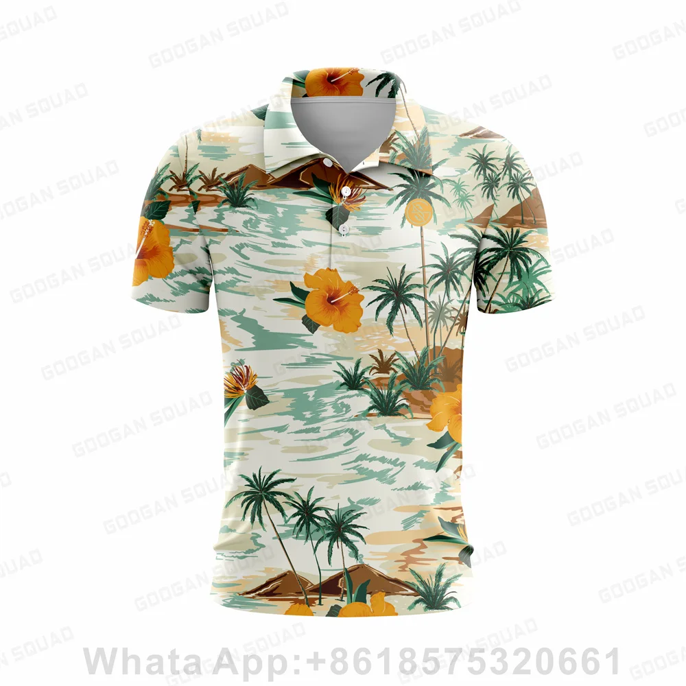 เสื้อโปโลผู้ชายสไตล์ฮาวายฤดูร้ - Men'S Fashion Golf Clothing บทวิจารณ์และราคา
