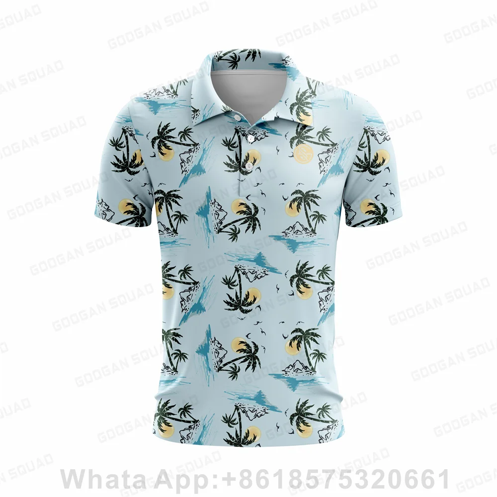 เสื้อโปโลผู้ชายสไตล์ฮาวายฤดูร้ - Men'S Fashion Golf Clothing บทวิจารณ์และราคา