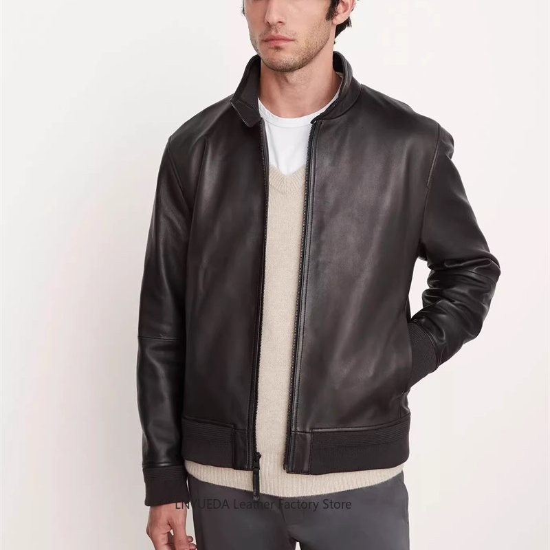 เสื้อแจ็คเก็ตหนังแกะแท้นำเข้าจ - Harrington Jacket บทวิจารณ์และราคา