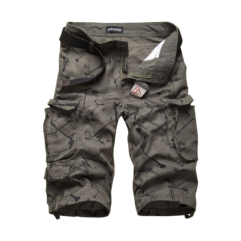 กางเกงขาสั้นคาร์โก้ผู้ชายลายพร - Mens Fashion Camo Pants บทวิจารณ์และราคา