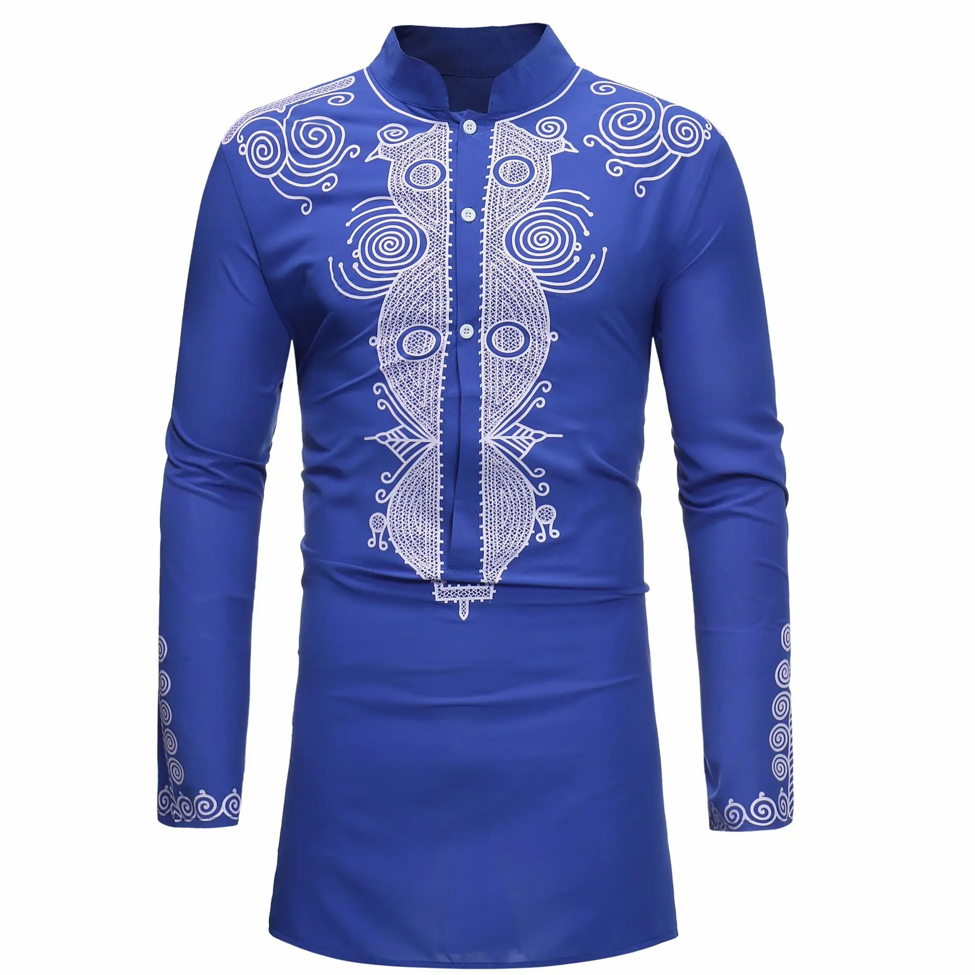 Stand Collarเสื้อมุสลิมเสื้อผ้ - Men'S Fashion Kurta บทวิจารณ์และราคา