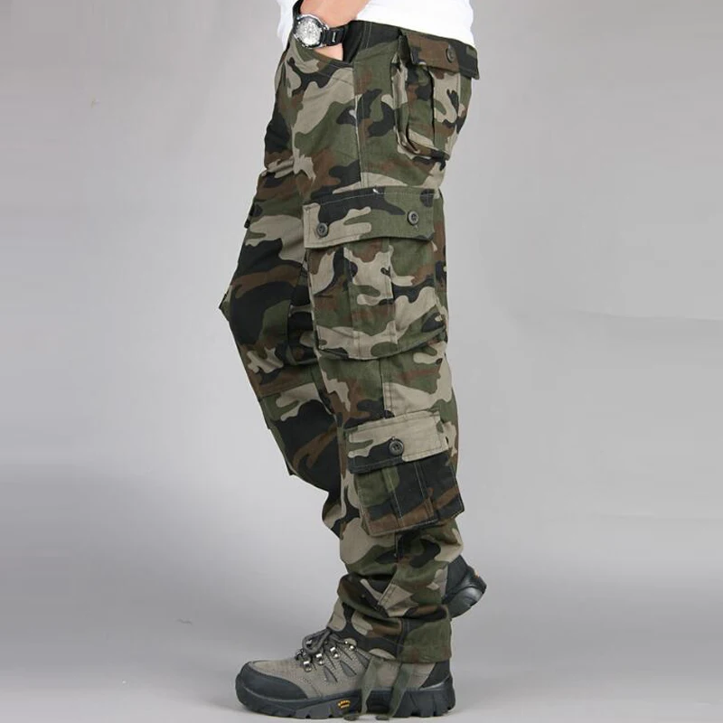 Men's Camouflage Militarmy Pan - Mens Fashion Camo Pants บทวิจารณ์และราคา