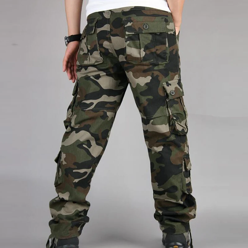 Men's Camouflage Militarmy Pan - Mens Fashion Camo Pants บทวิจารณ์และราคา