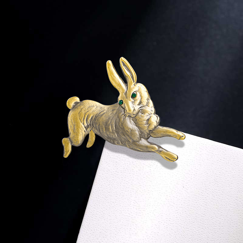 เข็มกลัดรูปกระต่ายวิ่งเคลือบทอ - Men'S Fashion Easter บทวิจารณ์และราคา