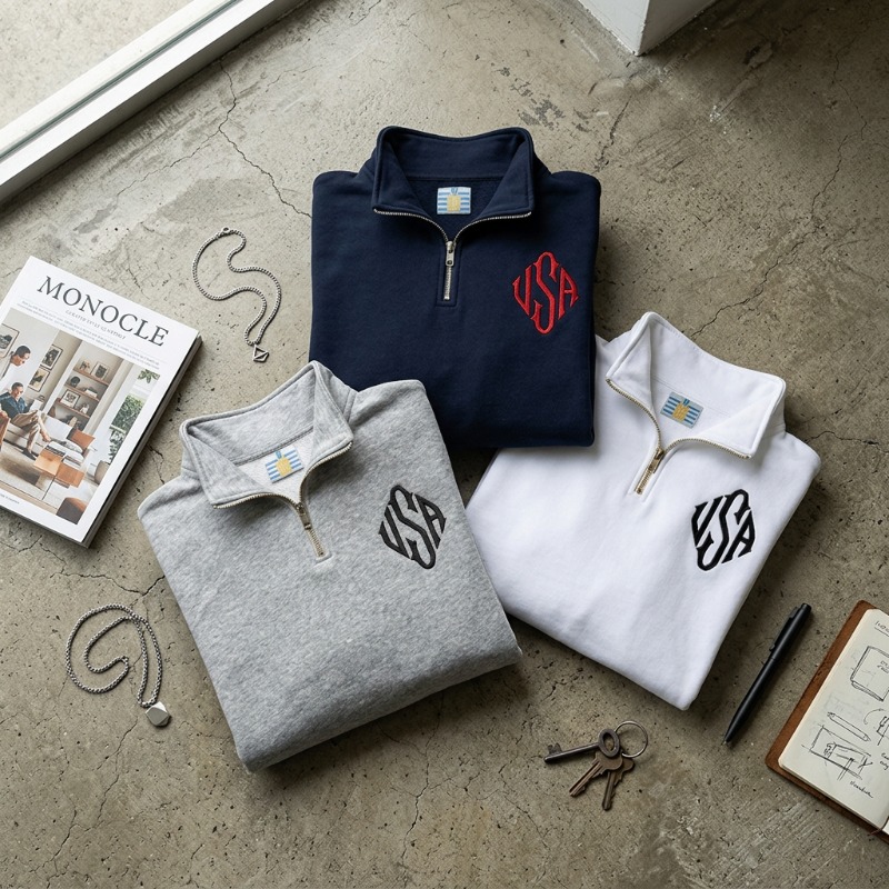 เสื้อสเวตเชิ้ตคอซิป ยี่ห้อ Y2K - Mens Fashion Quarter Zip บทวิจารณ์และราคา