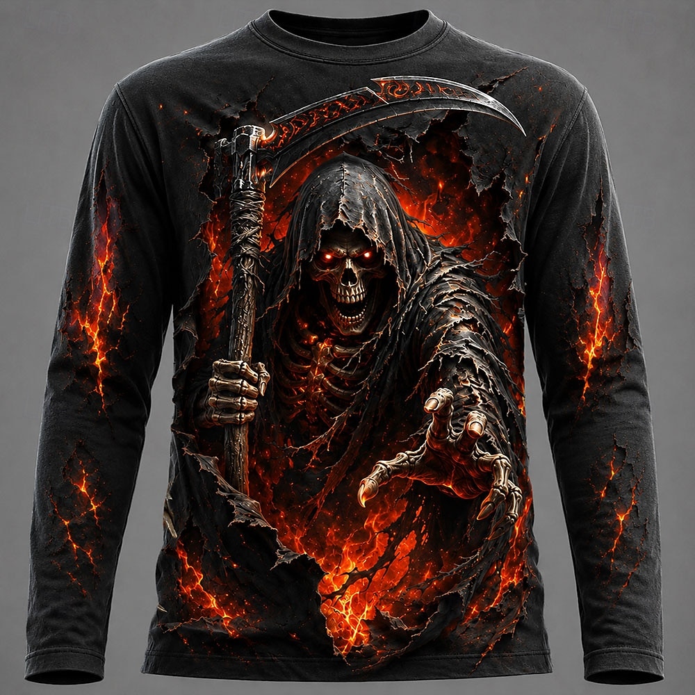 เสื้อยืดแขนยาวพิมพ์ลายกราฟิก 3 - Men'S Fashion Trends บทวิจารณ์และราคา