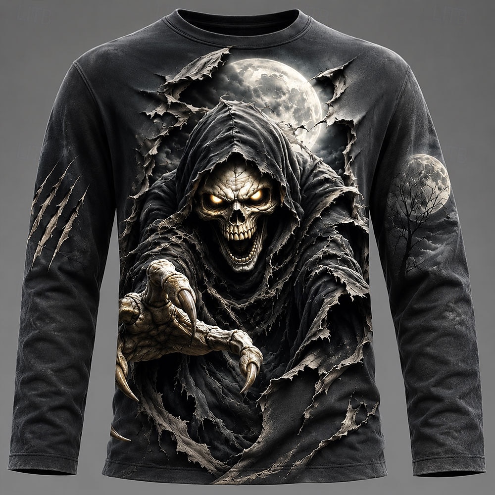 เสื้อยืดแขนยาวพิมพ์ลายกราฟิก 3 - Men'S Fashion Trends บทวิจารณ์และราคา