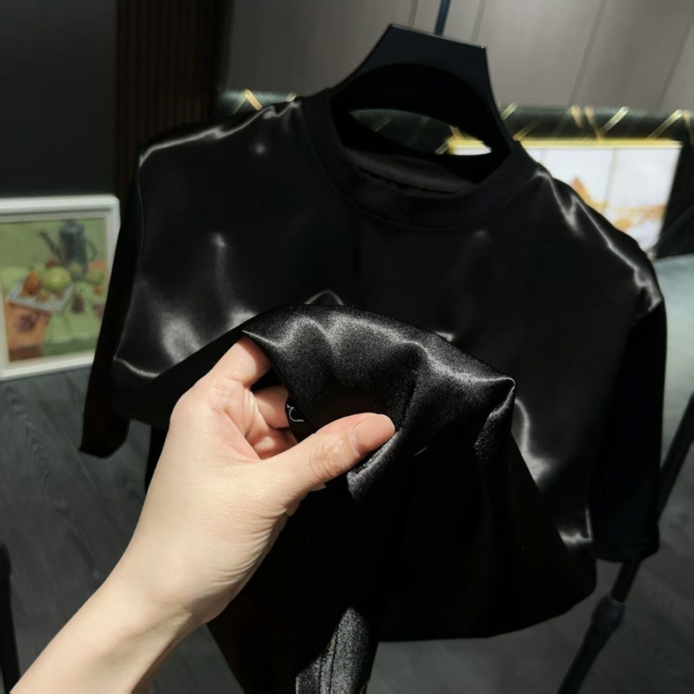 ชุดเซ็ตเสื้อยืดและกางเกงผ้าซาต - Queer Men'S Fashion บทวิจารณ์และราคา