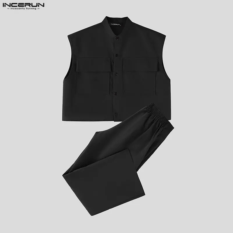 INCERUN ชุดเซ็ตผู้ชาย เสื้อครอ - Mens Fashion Suits บทวิจารณ์และราคา