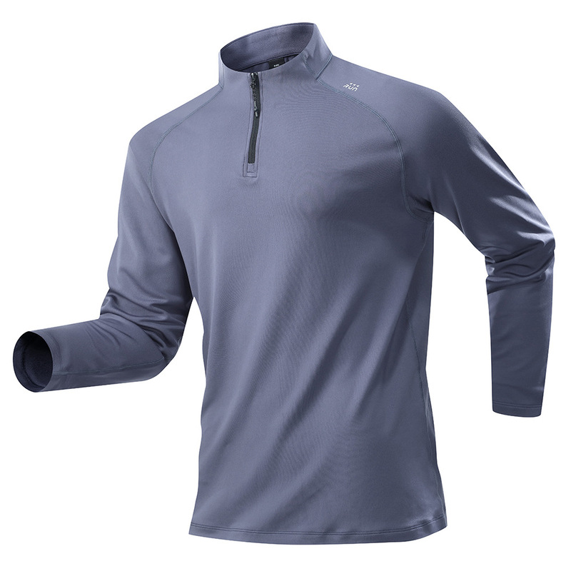 เสื้อยืดกีฬาผู้ชาย QICHE ซับใน - Mens Fashion Quarter Zip บทวิจารณ์และราคา