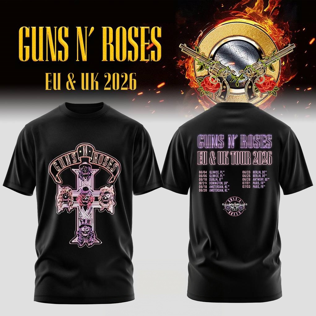 เสื้อยืดลายกราฟิก Guns N Roses - Men'S Fashion Uk บทวิจารณ์และราคา