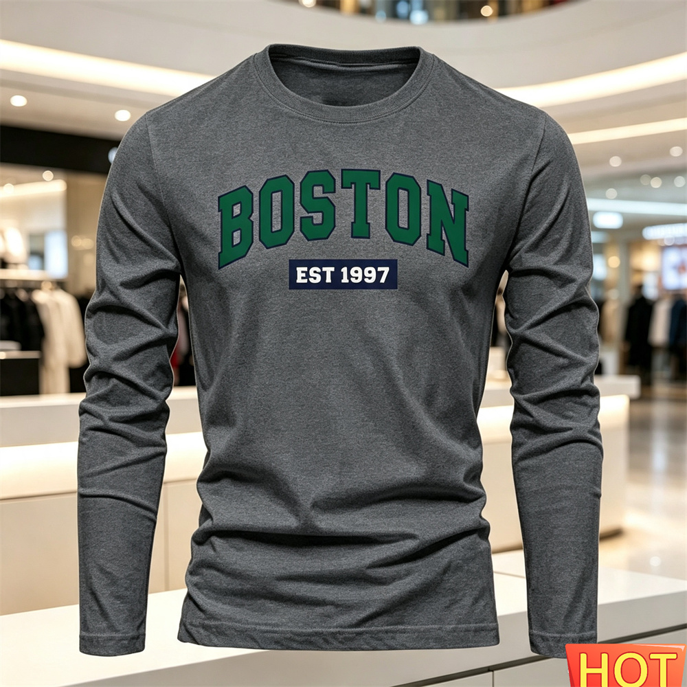 เสื้อยืดแขนยาวผู้ชายลายตัวอักษ - Men'S Fashion Trends บทวิจารณ์และราคา