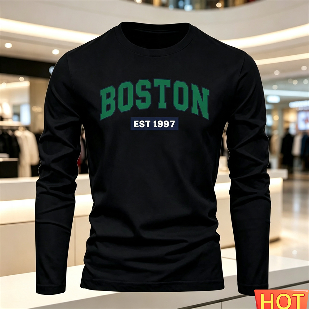 เสื้อยืดแขนยาวผู้ชายลายตัวอักษ - Men'S Fashion Trends บทวิจารณ์และราคา