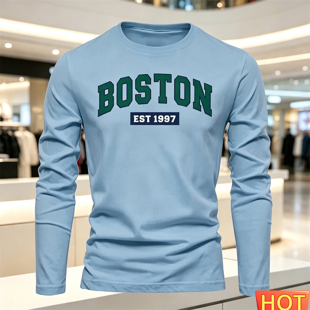เสื้อยืดแขนยาวผู้ชายลายตัวอักษ - Men'S Fashion Trends บทวิจารณ์และราคา