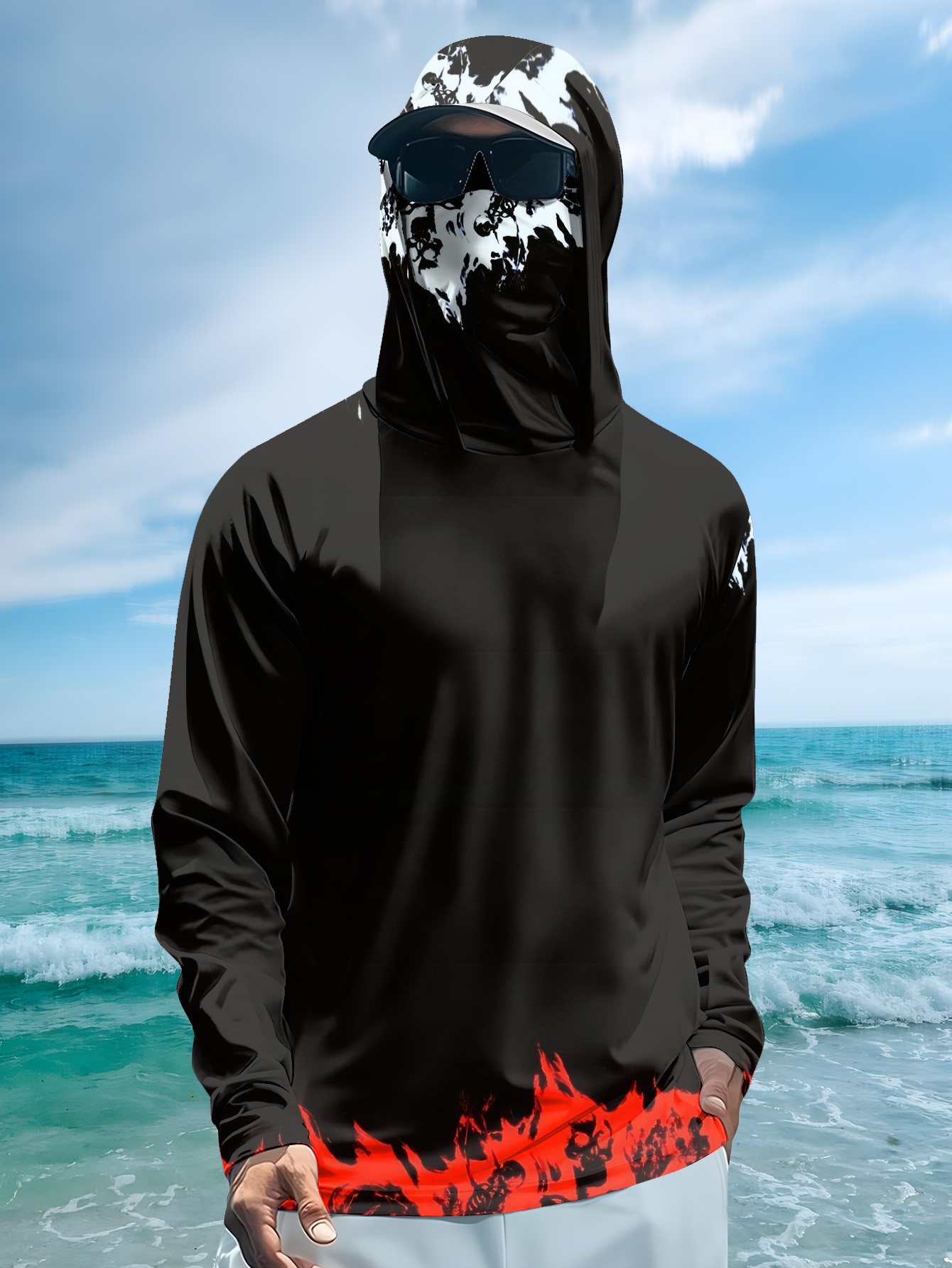 เสื้อตกปลาผู้ชายแบบมีฮู้ด แขนย - Men'S Fashion Trends บทวิจารณ์และราคา