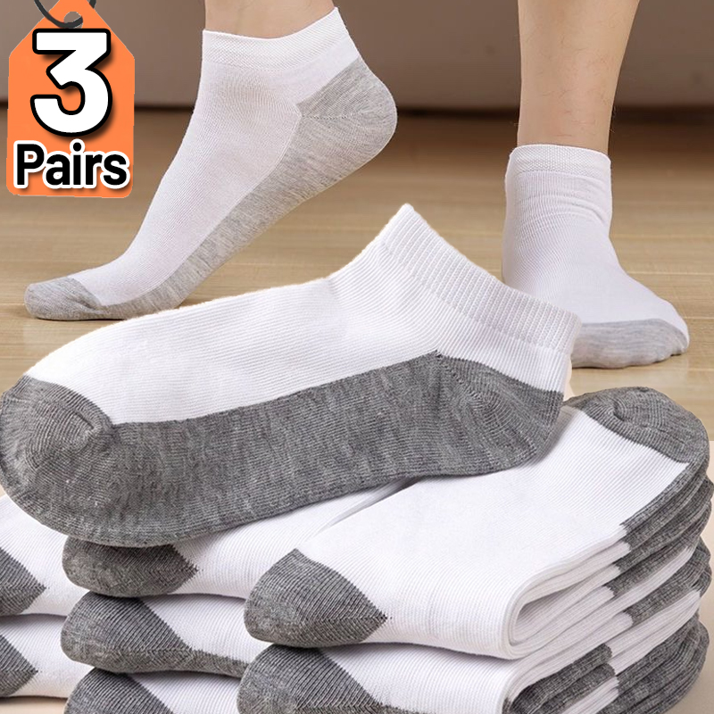 ถุงเท้าข้อสั้นสำหรับฤดูร้อน ระ - Socks Ankle Men บทวิจารณ์และราคา