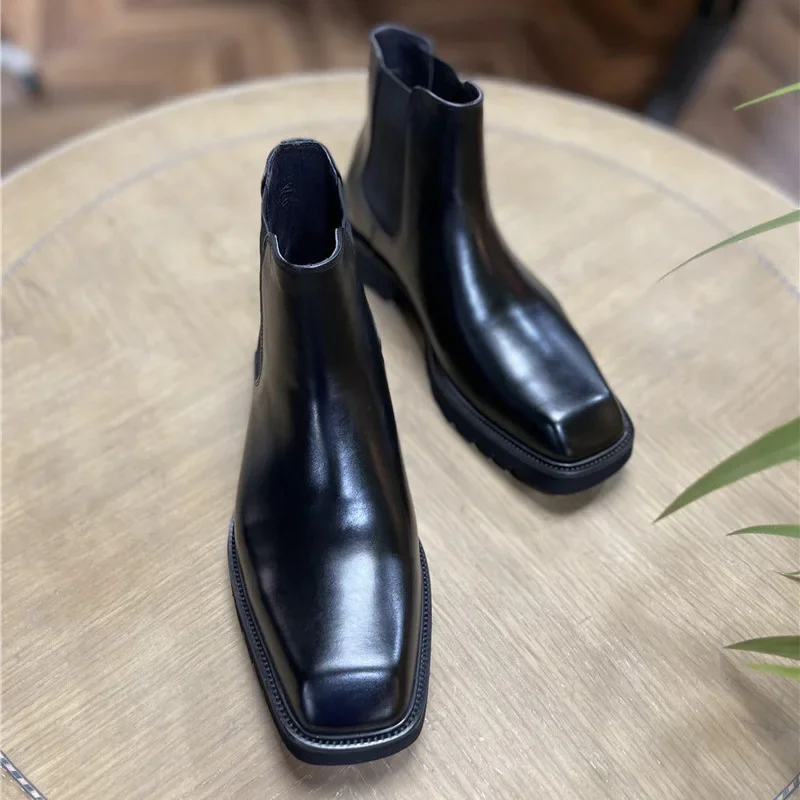 รองเท้าบูทหนังแท้ผู้ชาย ดีไซน์ - Men Fashion Elegant บทวิจารณ์และราคา