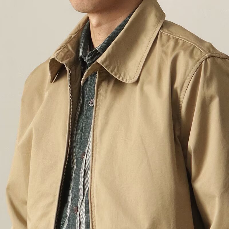 แจ็คเก็ตผู้ชายสไตล์วรรณกรรม แฟ - Harrington Jacket บทวิจารณ์และราคา