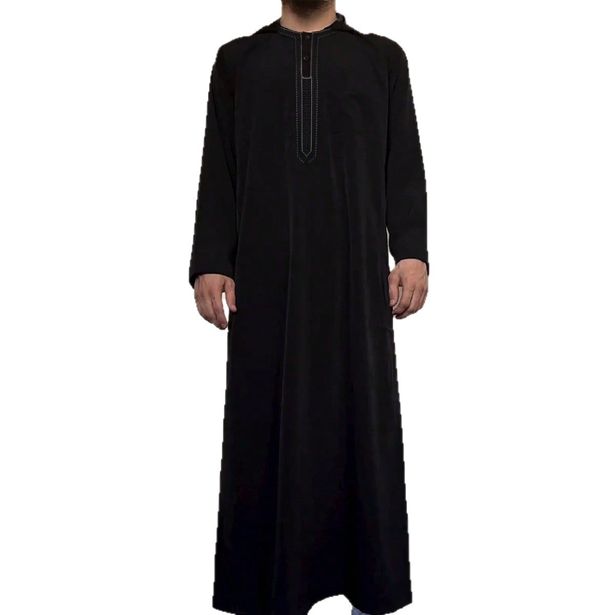 Hooded Solid Men Jubba Thobe ม - Dubai Men'S Fashion บทวิจารณ์และราคา