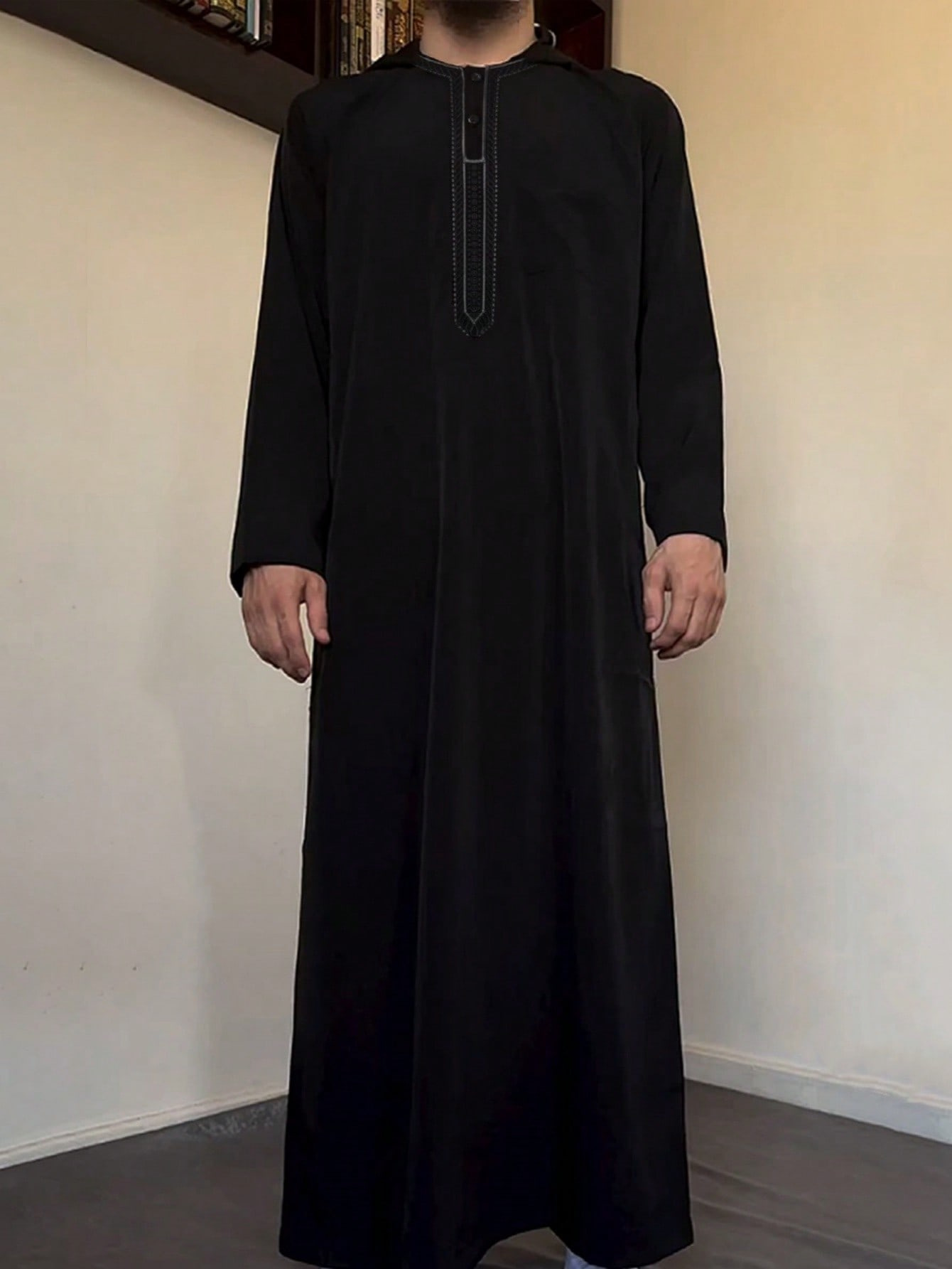 Hooded Solid Men Jubba Thobe ม - Dubai Men'S Fashion บทวิจารณ์และราคา