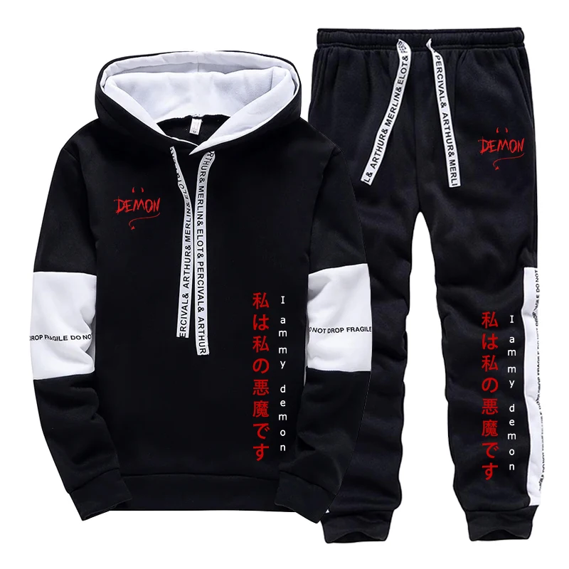 ชุดฮู้ดดี้และกางเกงวอร์ม 2 ชิ้ - Mens Fashion Suits บทวิจารณ์และราคา