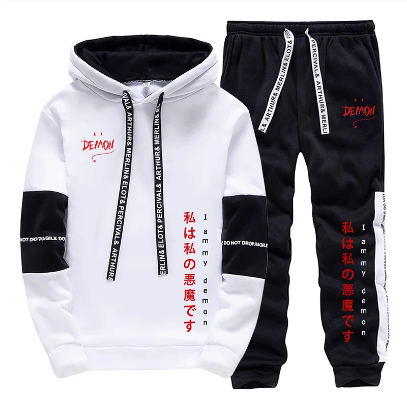 ชุดฮู้ดดี้และกางเกงวอร์ม 2 ชิ้ - Mens Fashion Suits บทวิจารณ์และราคา