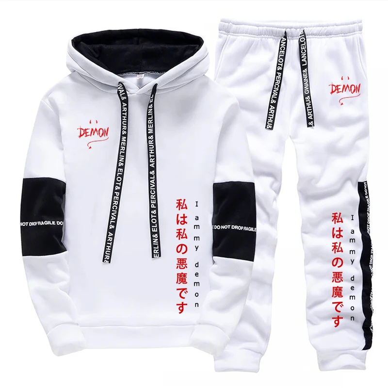 ชุดฮู้ดดี้และกางเกงวอร์ม 2 ชิ้ - Mens Fashion Suits บทวิจารณ์และราคา
