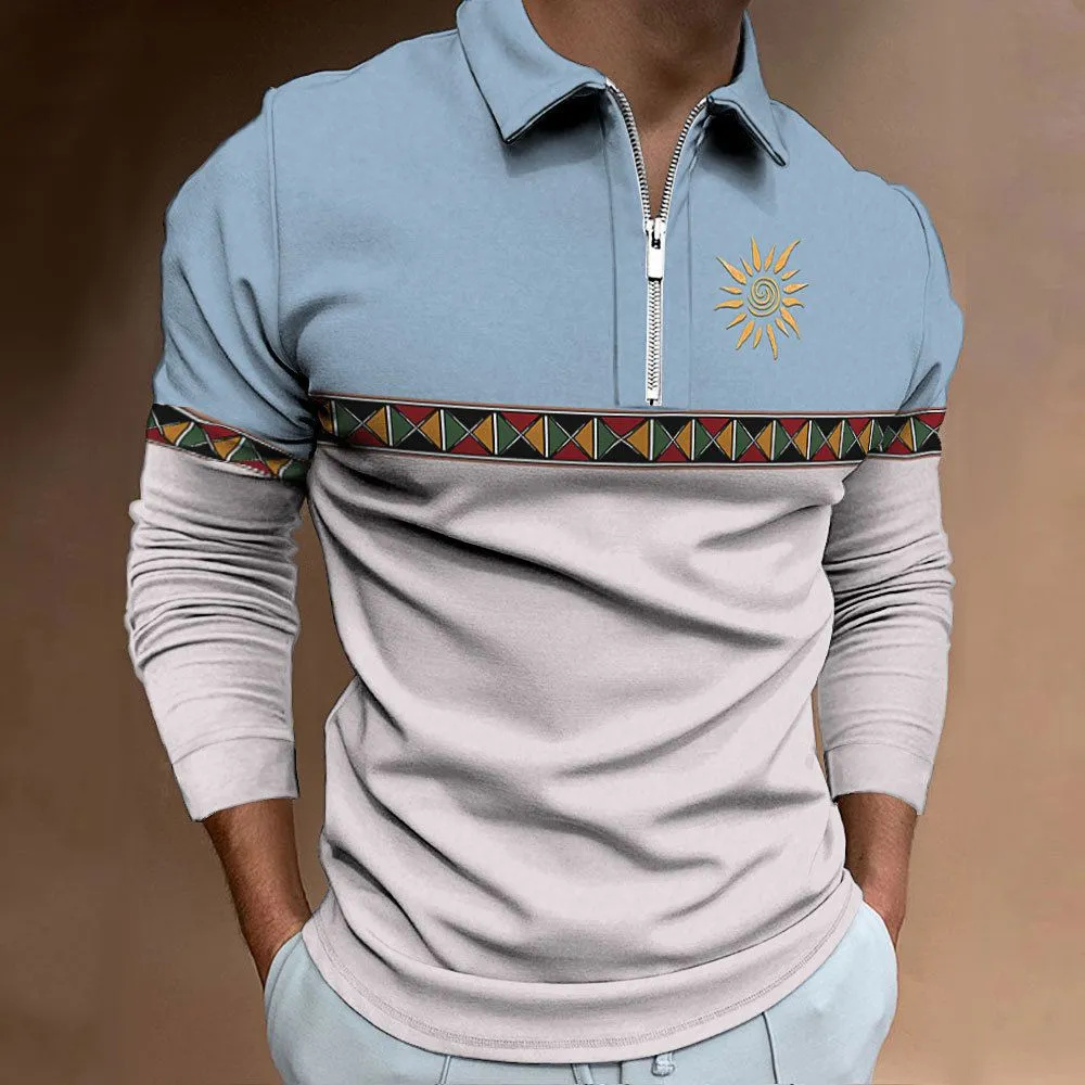 เสื้อโปโลบุรุษ Retro การปิดกั้ - Men'S Fashion Golf Clothing บทวิจารณ์และราคา