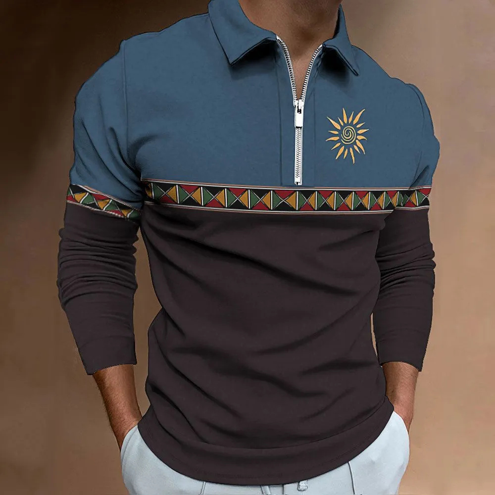 เสื้อโปโลบุรุษ Retro การปิดกั้ - Men'S Fashion Golf Clothing บทวิจารณ์และราคา