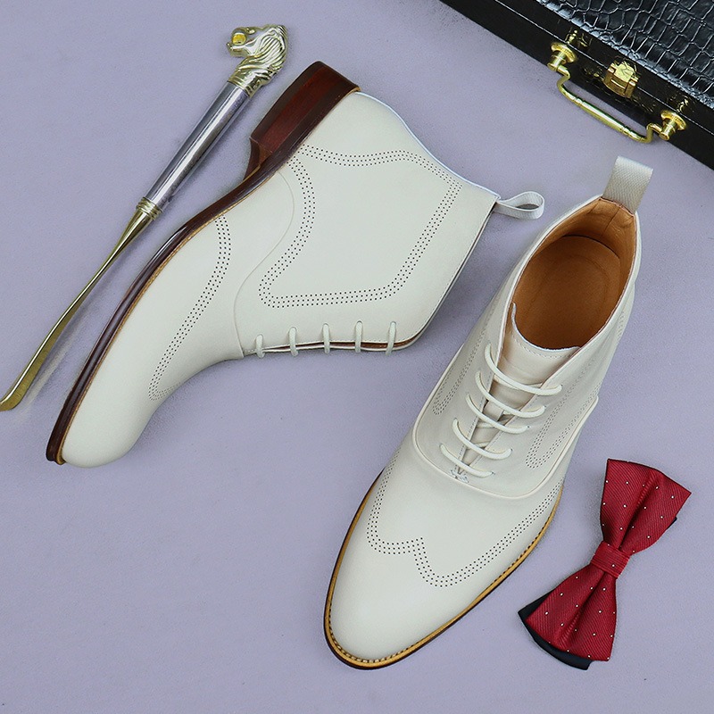 รองเท้าบูทเชลซีหนังแท้สำหรับผู - Men Fashion Elegant บทวิจารณ์และราคา