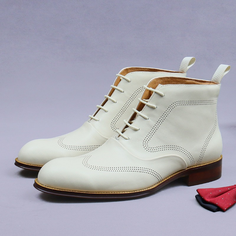 รองเท้าบูทเชลซีหนังแท้สำหรับผู - Men Fashion Elegant บทวิจารณ์และราคา