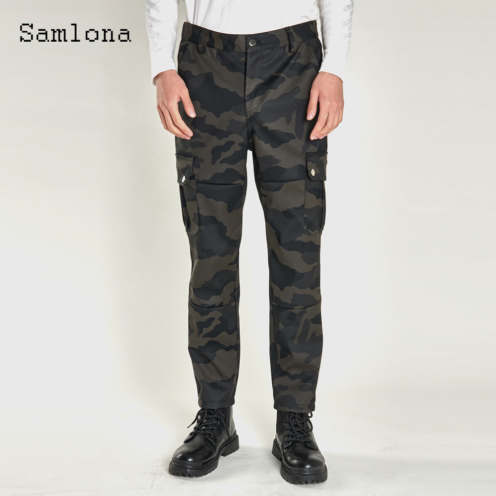 2025 ชายกระเป๋าแฟชั่น PU กางเก - Mens Fashion Camo Pants บทวิจารณ์และราคา