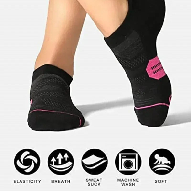 ถุงเท้ากีฬาแบบรัดกล้ามเนื้อสำห - Socks Ankle Men บทวิจารณ์และราคา