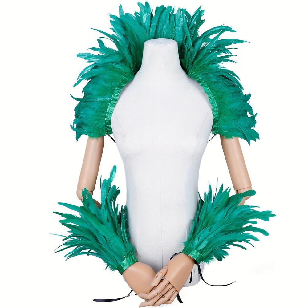 Elegant Red Feathersผ้าคลุมไหล - Men Fashion Elegant บทวิจารณ์และราคา