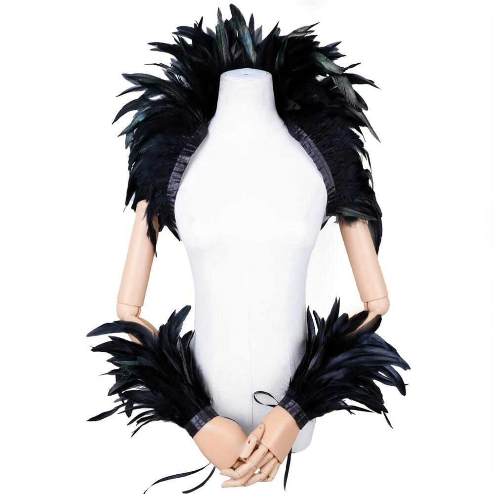 Elegant Red Feathersผ้าคลุมไหล - Men Fashion Elegant บทวิจารณ์และราคา