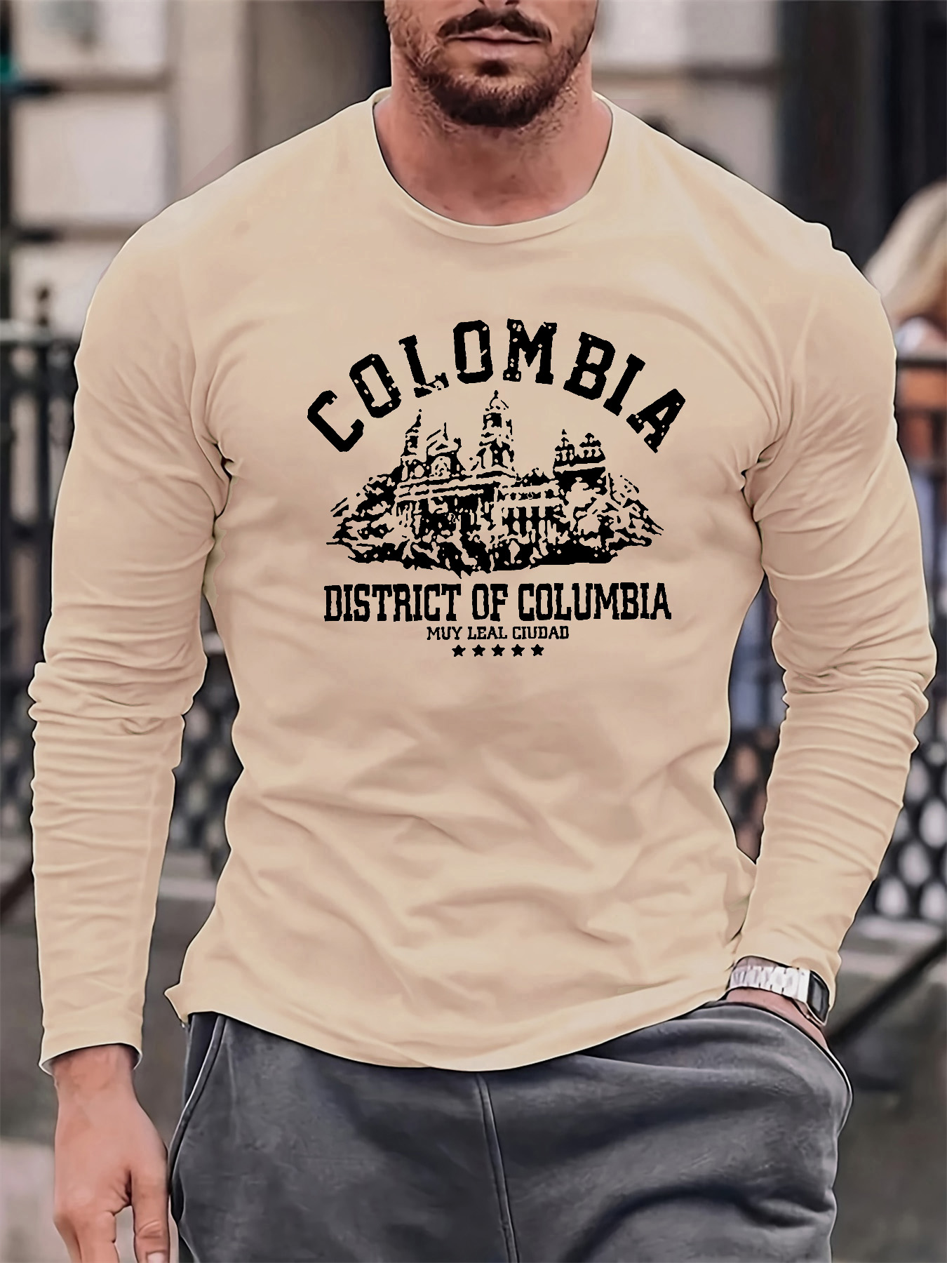 เสื้อยืดแขนยาวคอกลมผู้ชายผ้าฝ้ - Men'S Fashion Trends บทวิจารณ์และราคา