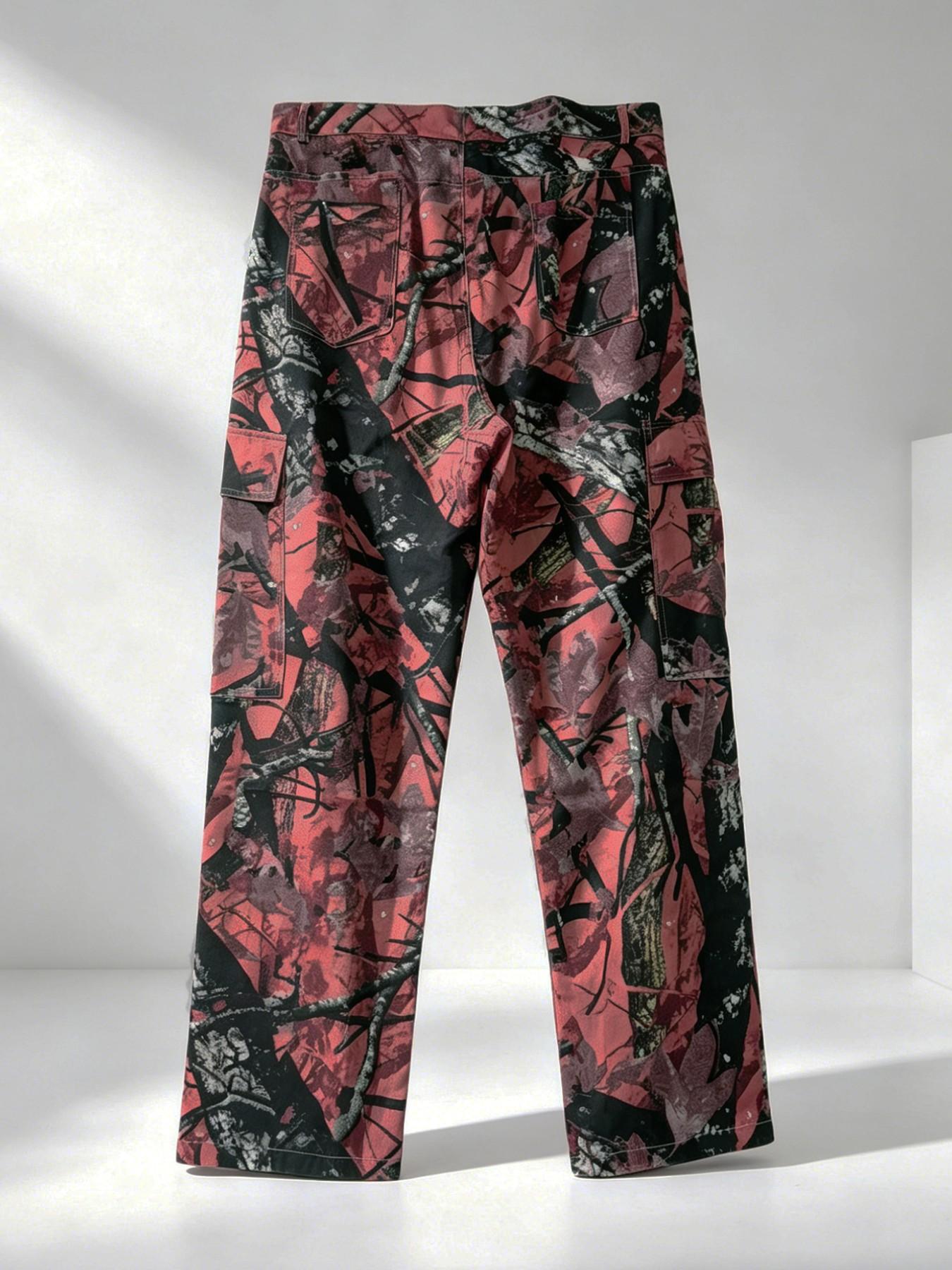 กางเกงยีนส์ขาตรงลายพรางสำหรับผ - Mens Fashion Camo Pants บทวิจารณ์และราคา