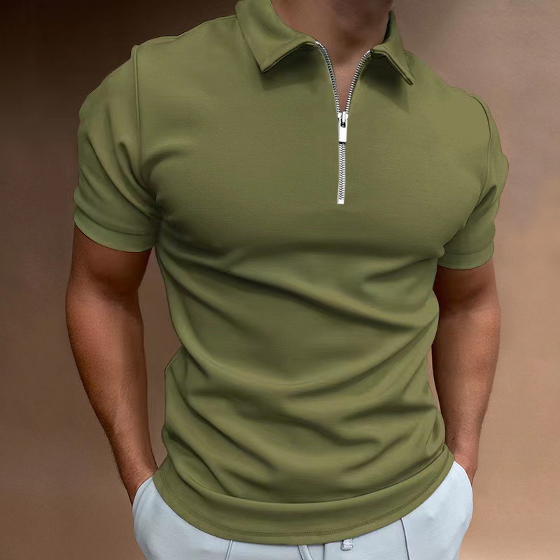 เสื้อโปโลแขนสั้นคอปกซิป ¼ สำหร - Mens Fashion Quarter Zip บทวิจารณ์และราคา